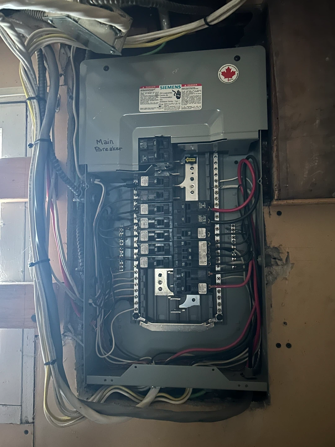 Siemens Main Breaker Electrical Panel - photo 2