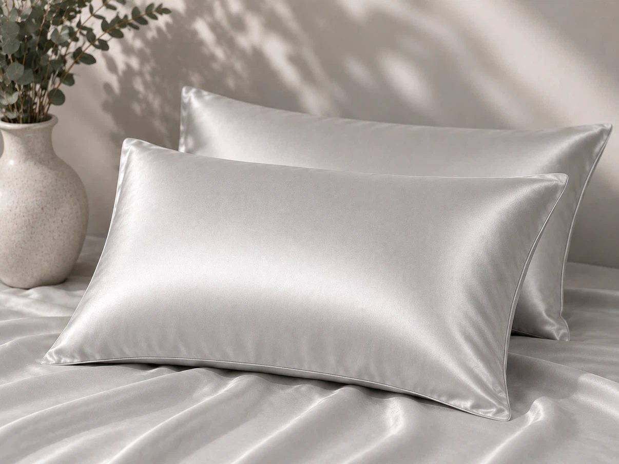 Silky Satin Pillowcase Pair - Queen