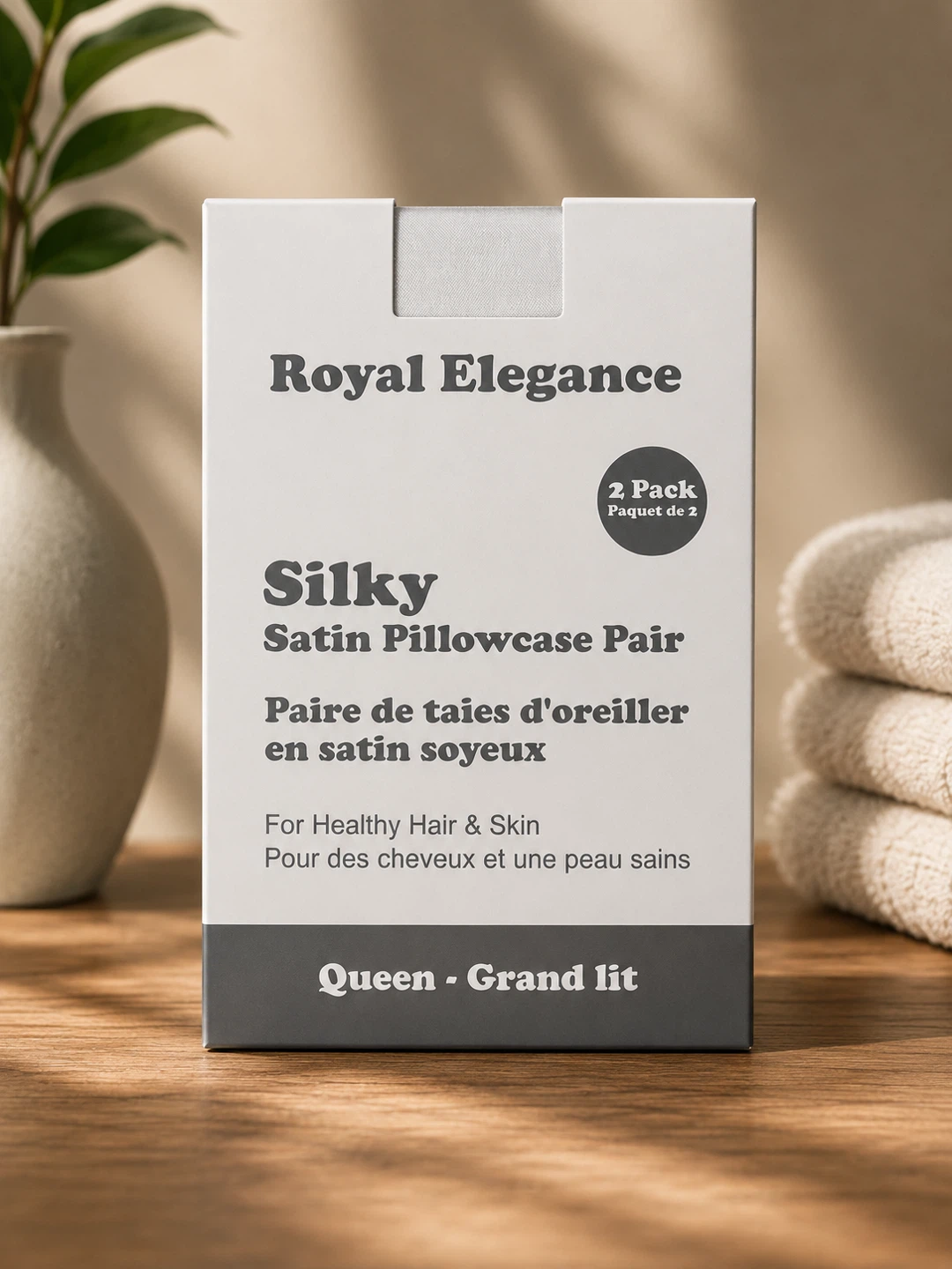 Silky Satin Pillowcase Pair - Queen - photo 2
