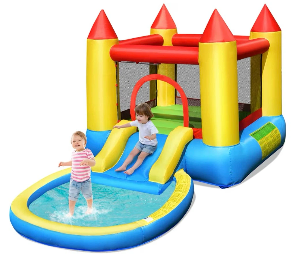 Inflatable Bounce House with Water Slide and Ball Pit