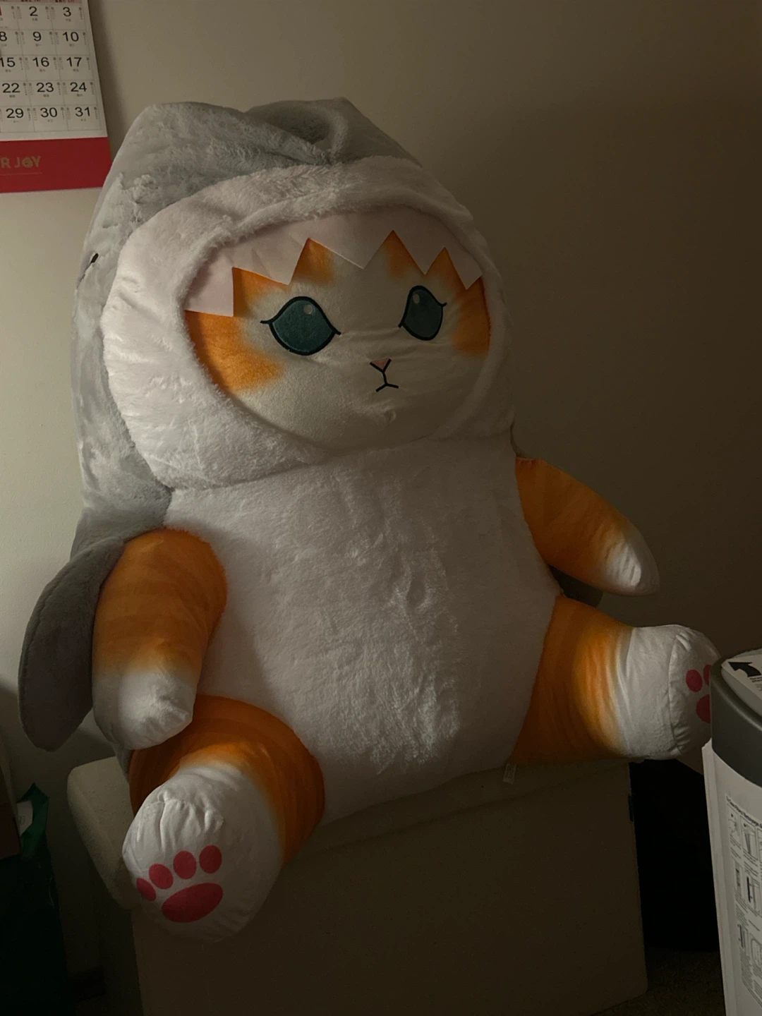 Plush Cat Toy in Shark Costume