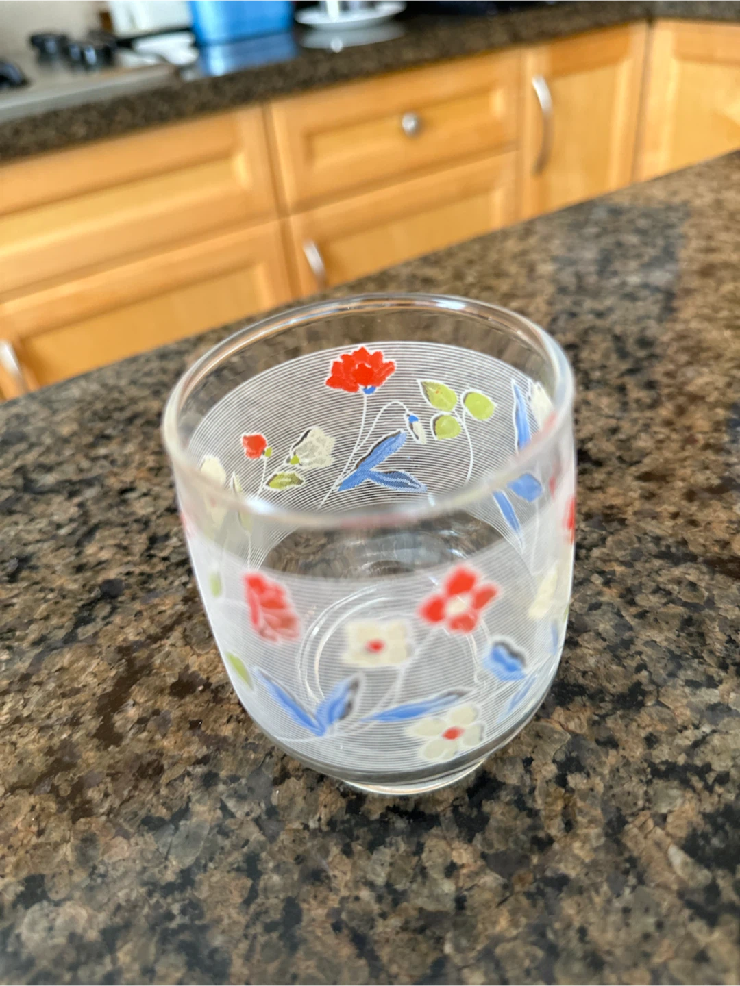 Set of 6 Floral Glass Set (new) plus Free items - photo 2