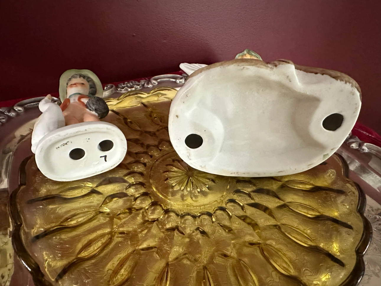 Vintage Porcelain Figurine Set - Boy, Girl, and Swans - photo 3