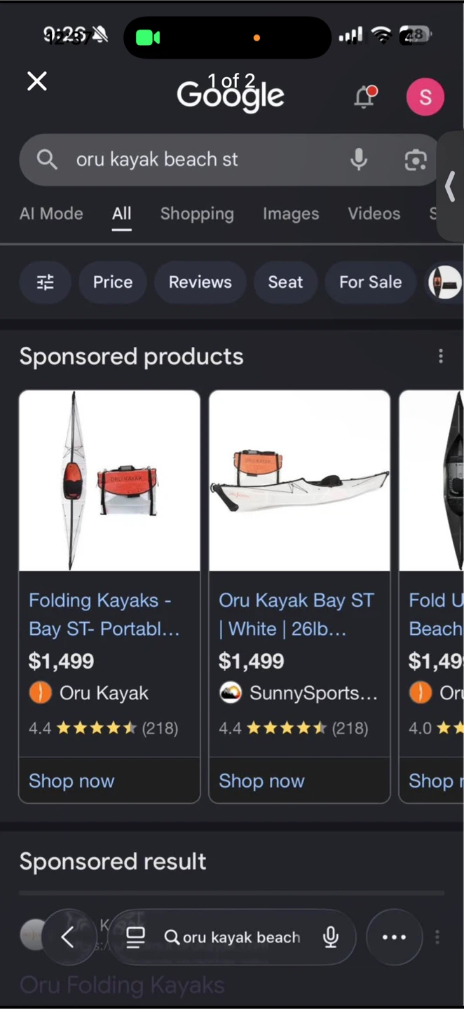 Oru Kayak Bay ST Folding Kayak - photo 2