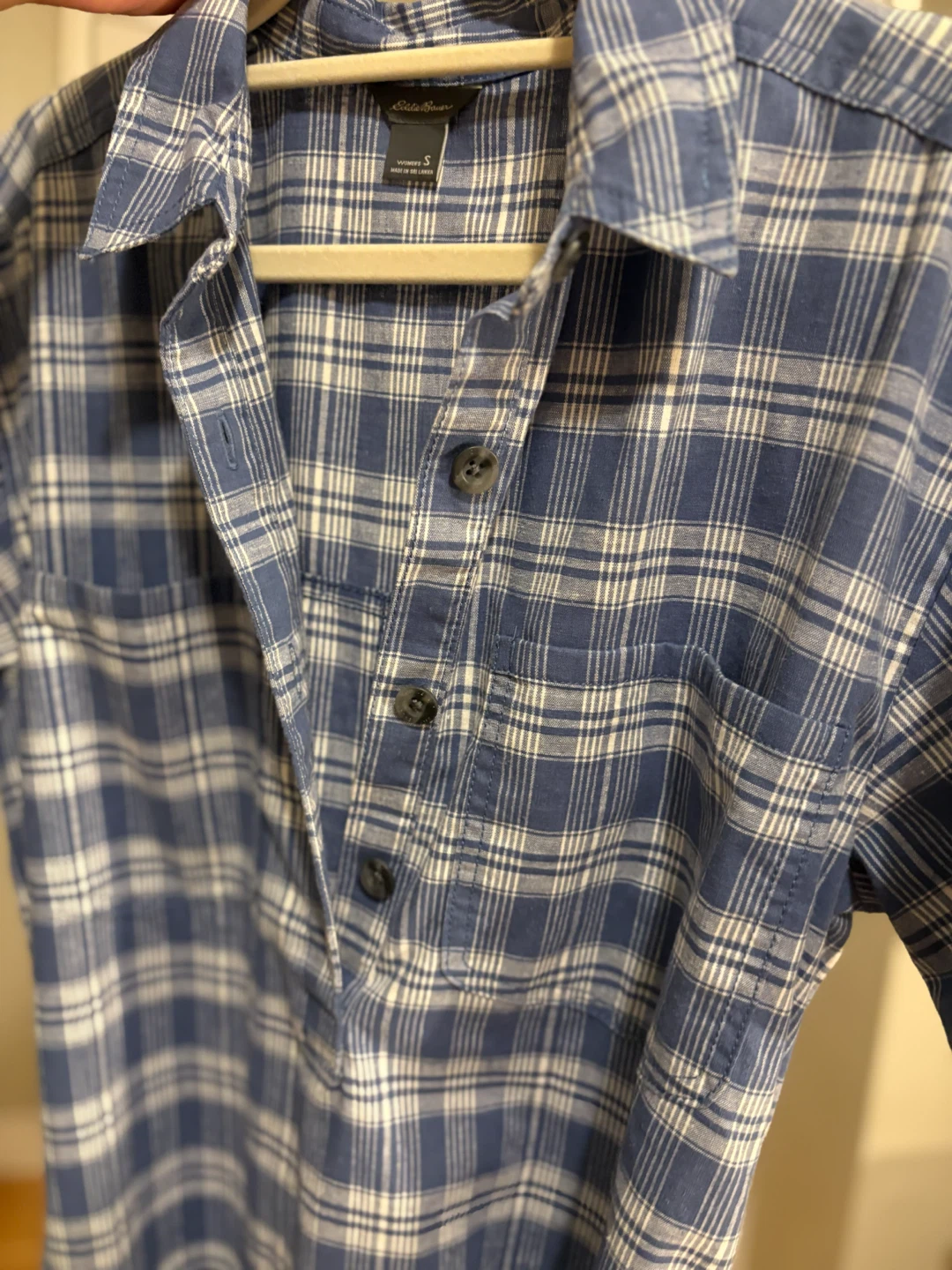 Eddie Bauer Women's Plaid Shirt Dress Size S