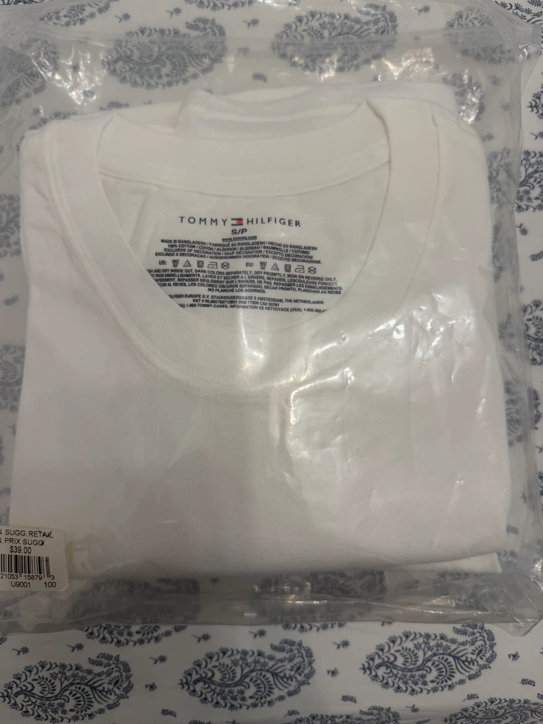 Tommy Hilfiger White Cotton T-Shirt S/P