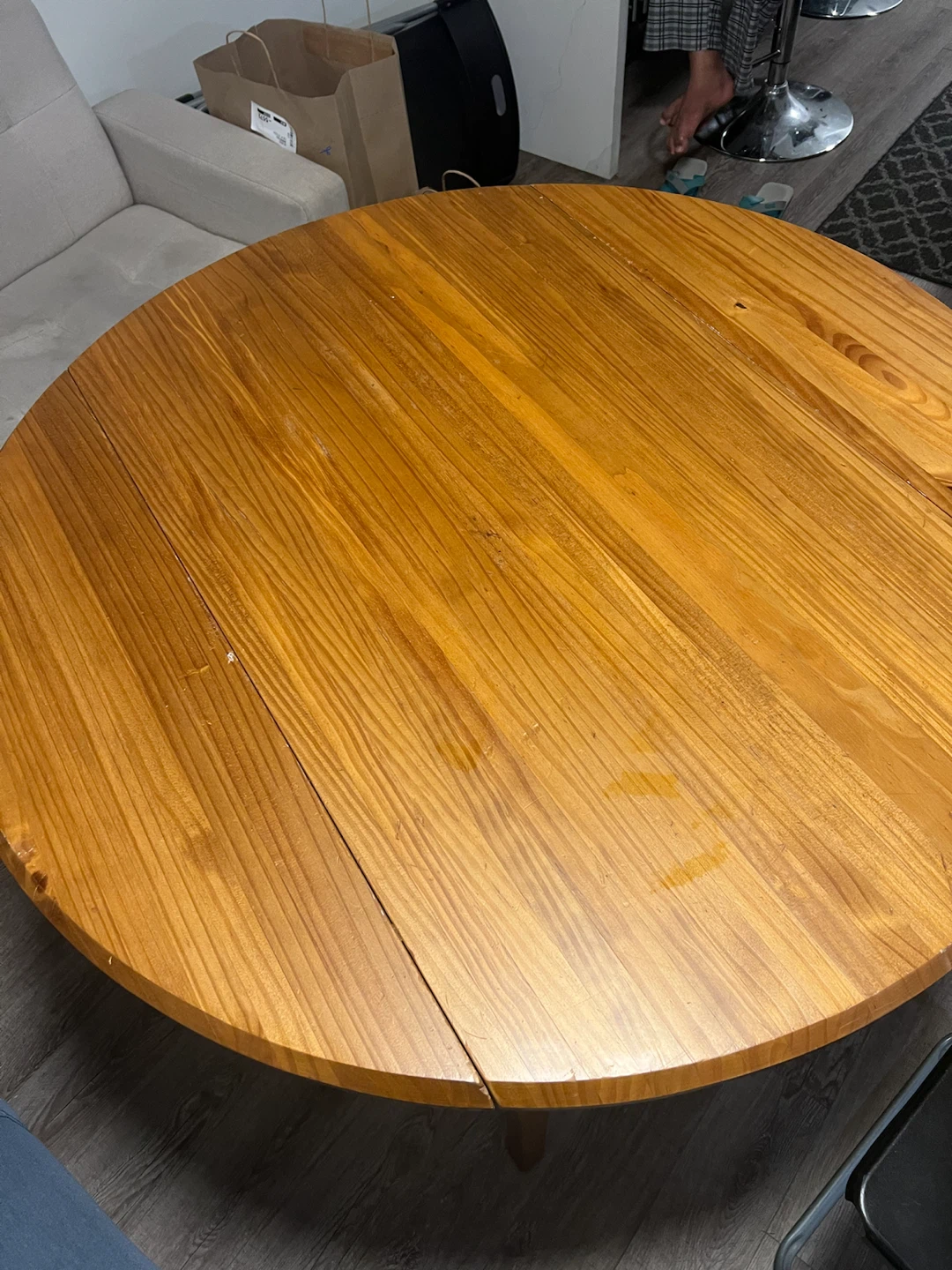 Wooden Drop-Leaf Dining Table - photo 4