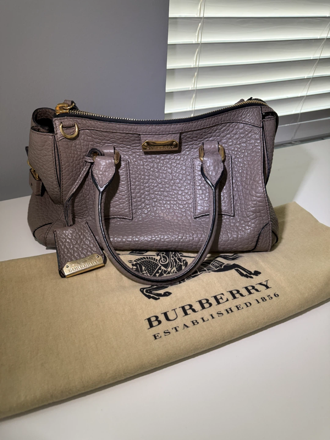 Burberry Leather Satchel Bag - photo 2