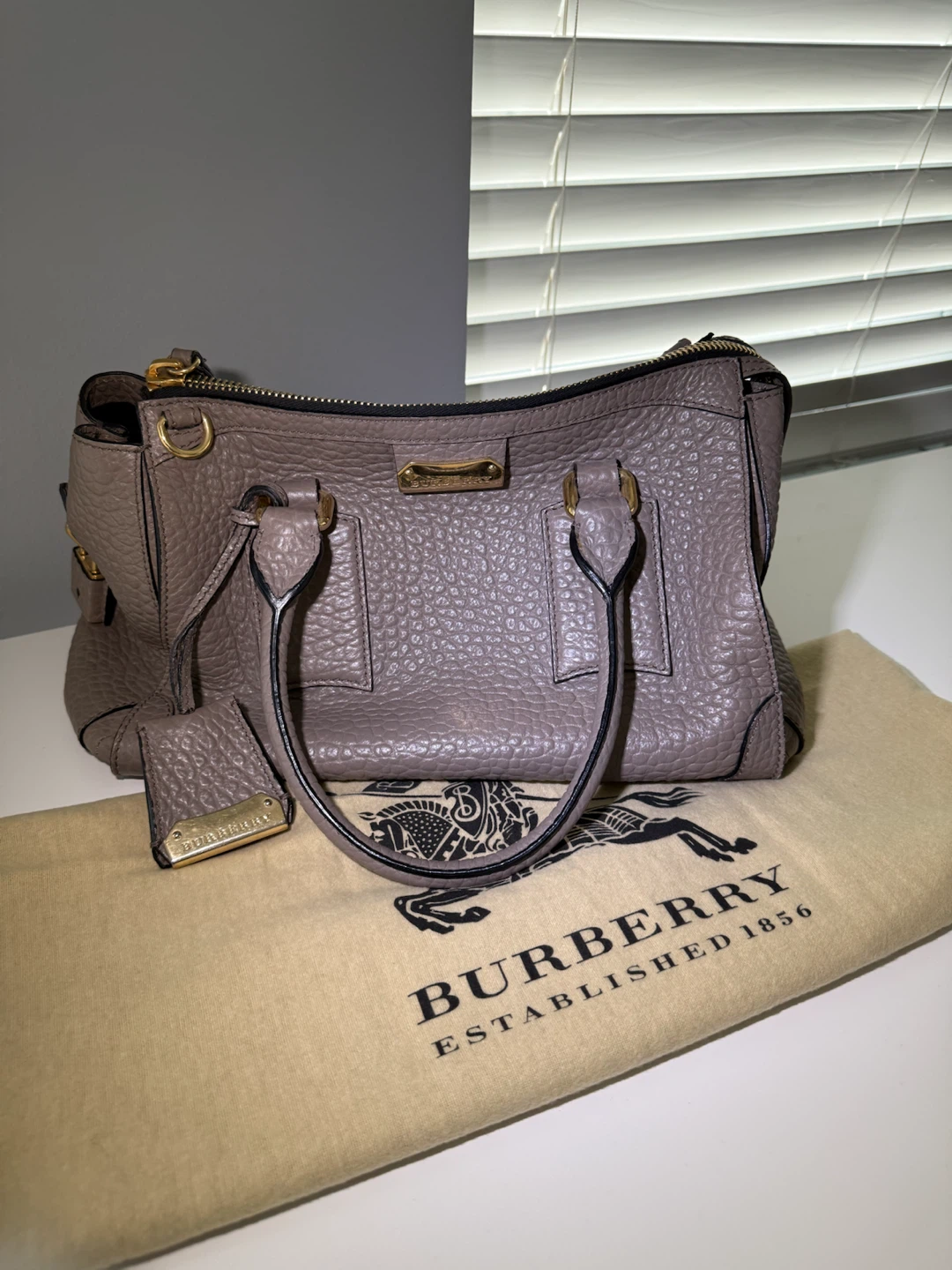 Burberry Leather Satchel Bag - photo 3