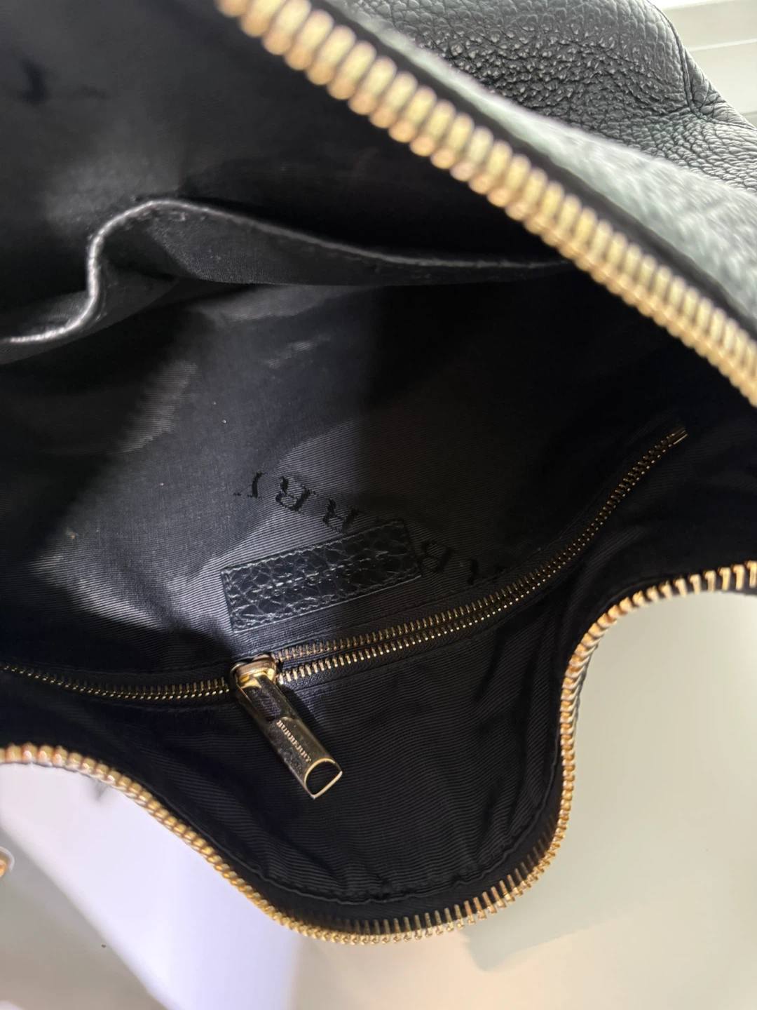 Black Burberry Leather Hobo Bag - photo 4