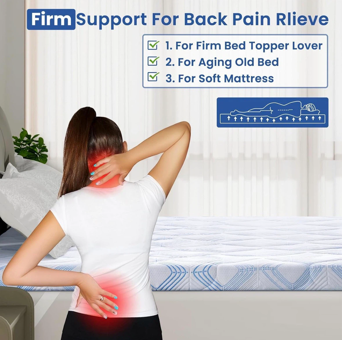 4 Inch Cooling Gel Infused Mattress Topper - photo 3