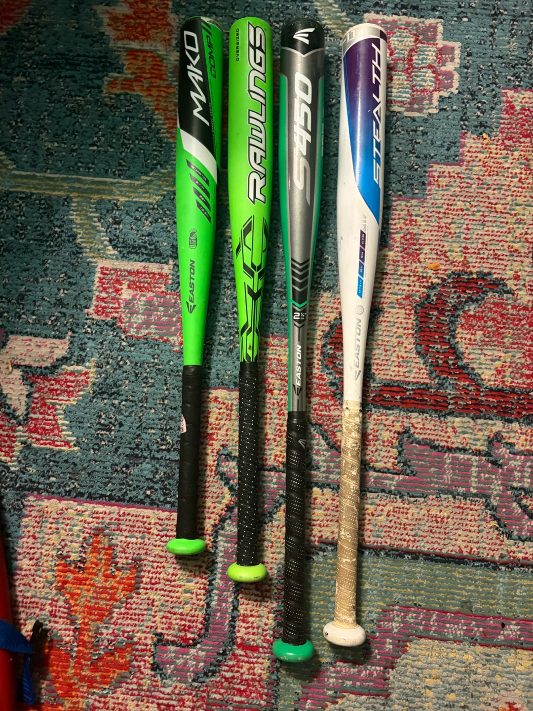Easton Mako, Rawlings, Easton S450 & Stealth Baseball Bats