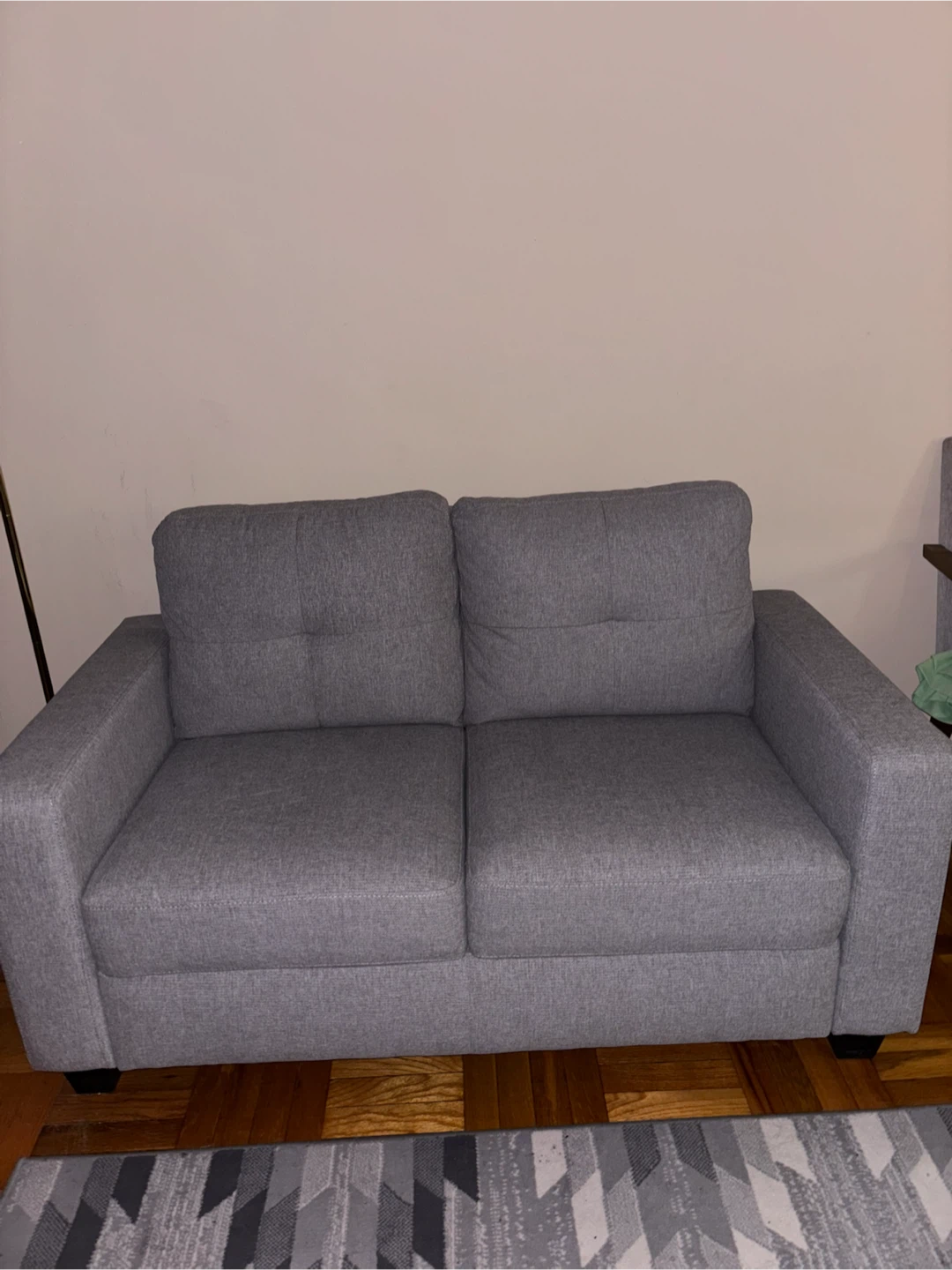 Grey Two-Seater Sofa - photo 2