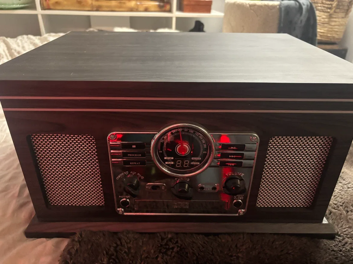 6-in-1 Nostalgic Entertainment Center - photo 2