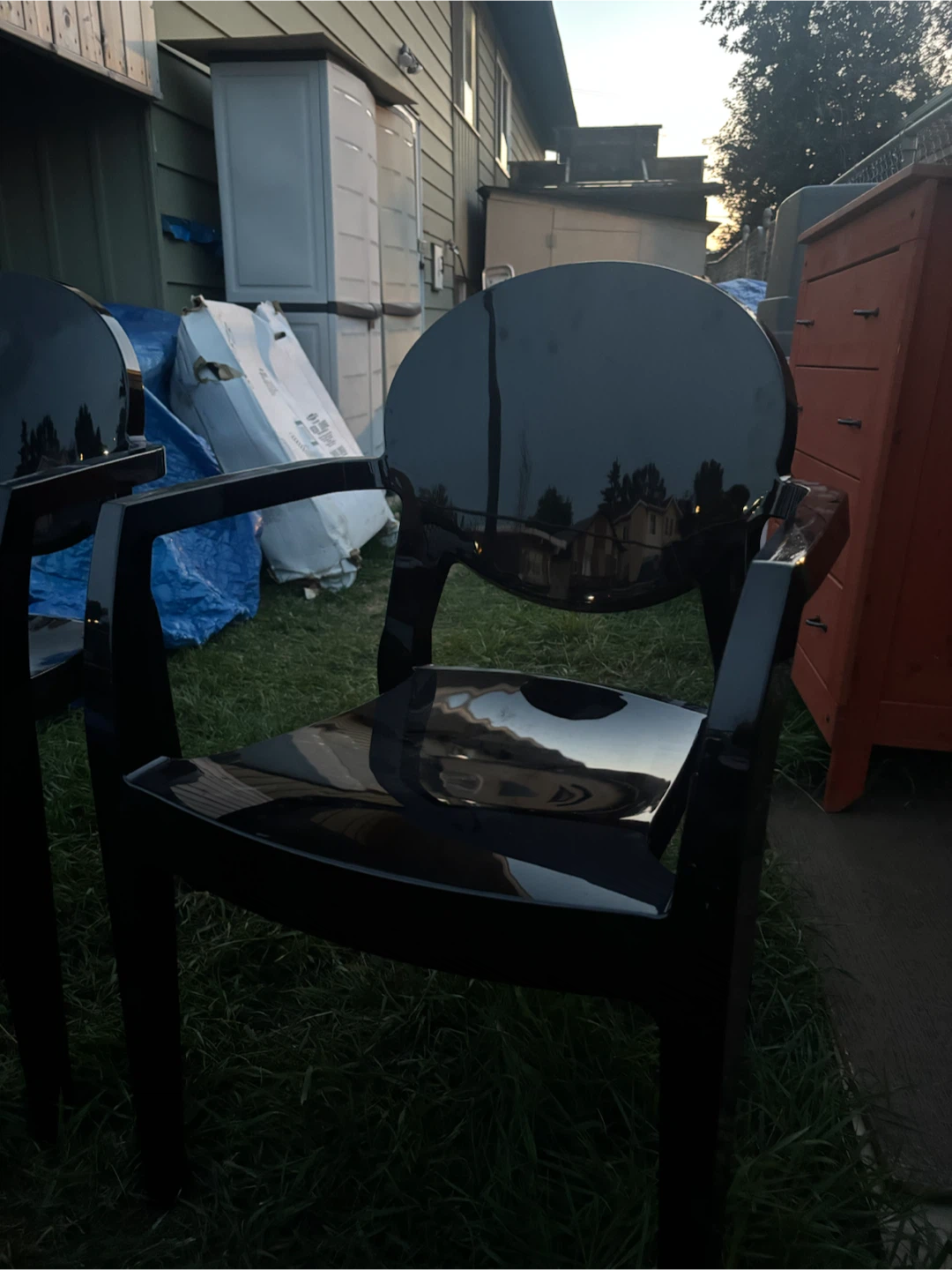 Rydel King Louis Back Armchair - Black - photo 4