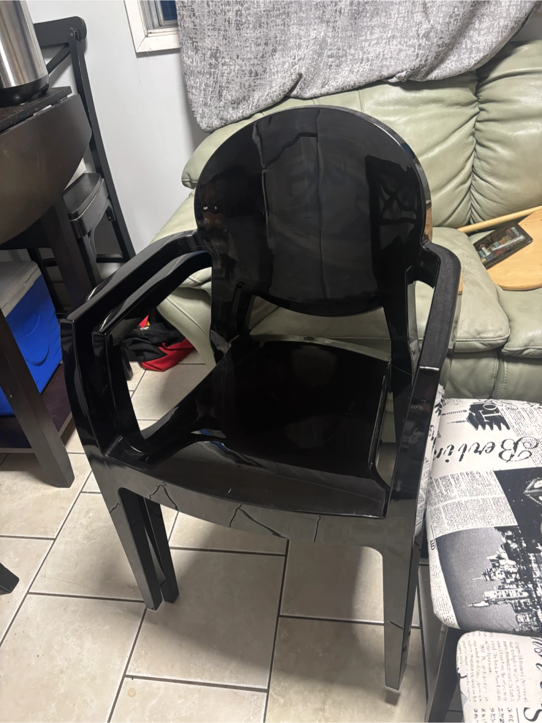 Rydel King Louis Back Armchair - Black - photo 5