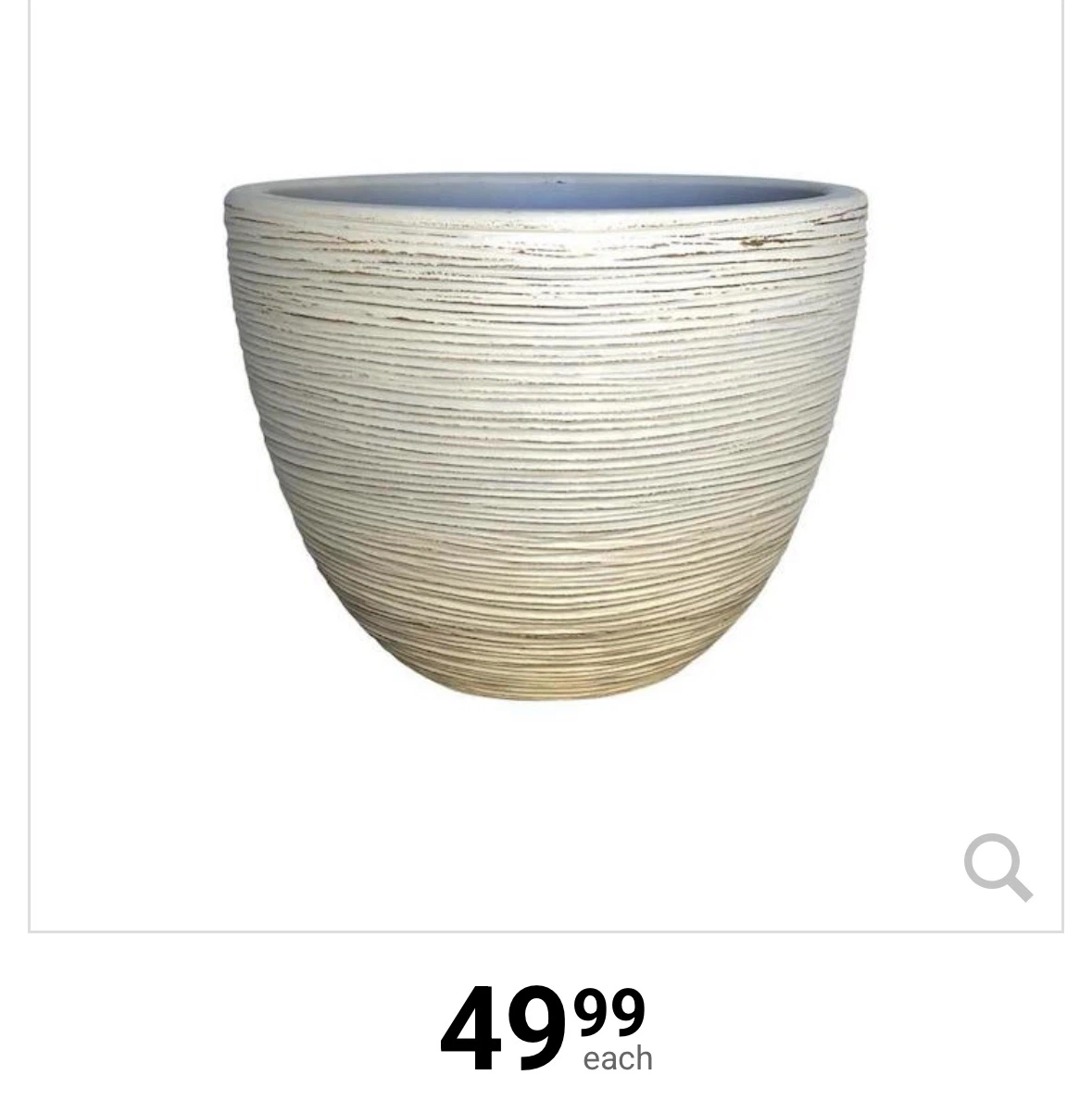 Textured Round Planter Pot with stands - photo 3