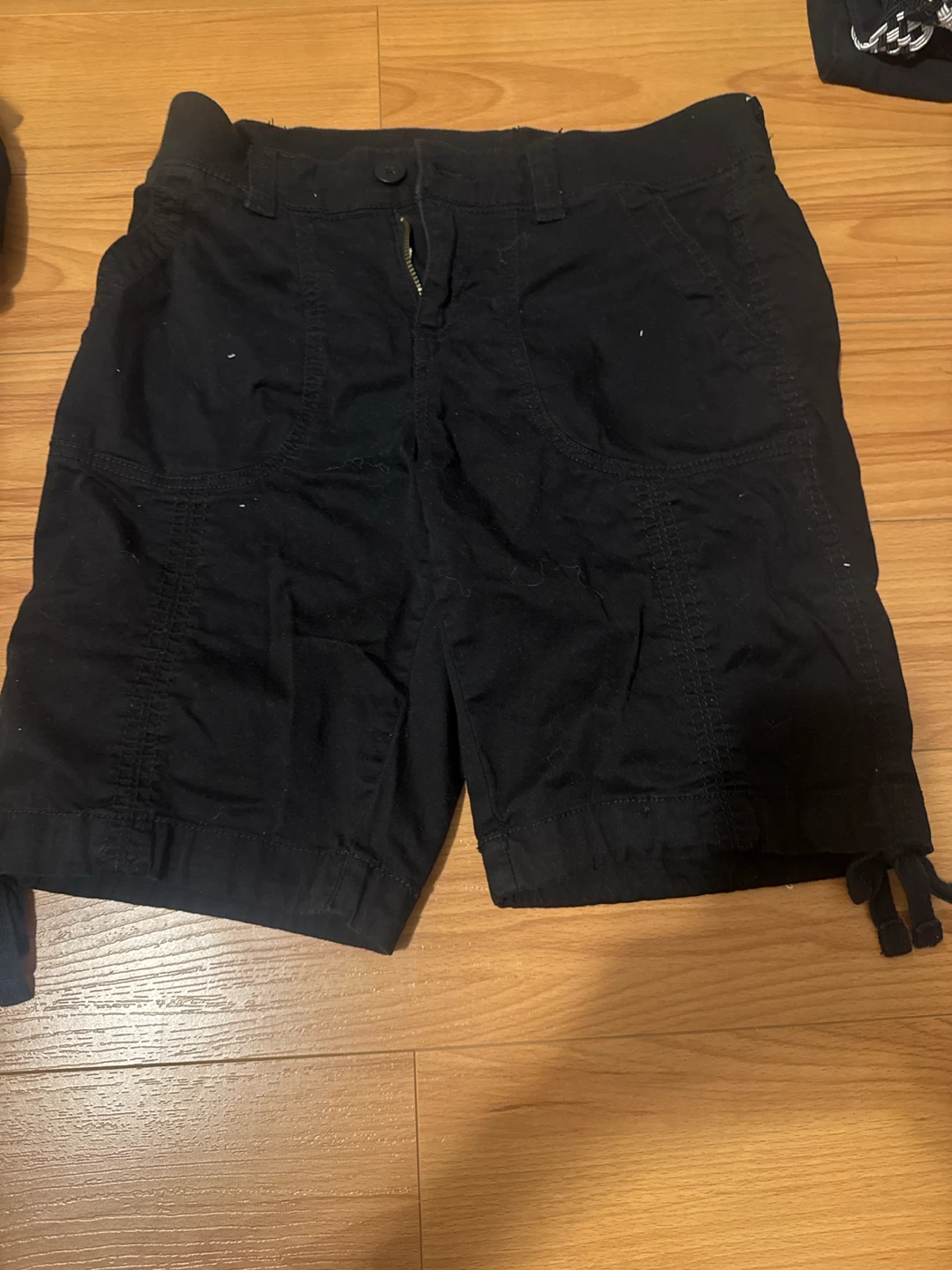 Black Cargo Shorts