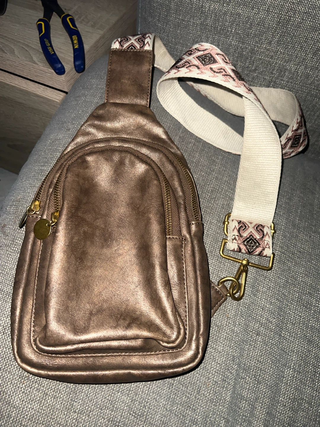 Style & Co Webbing Strap Small Sling Bag