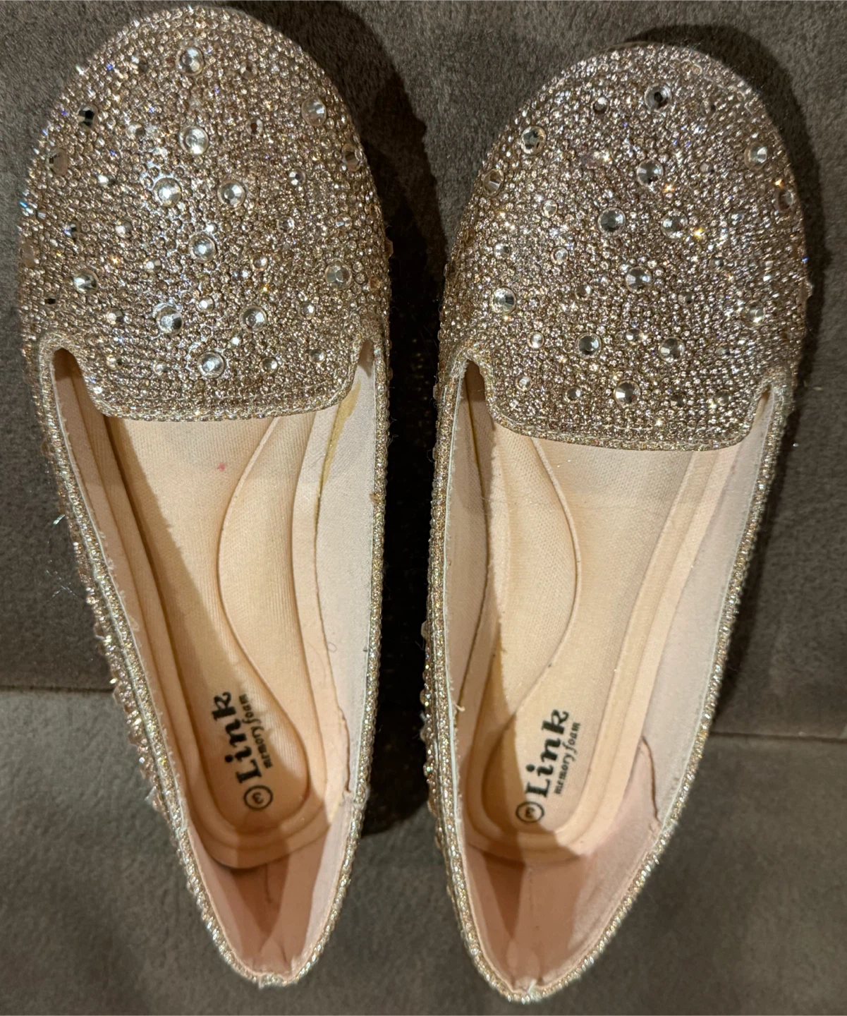 Link Memory Foam Ballerina Flats Size 3