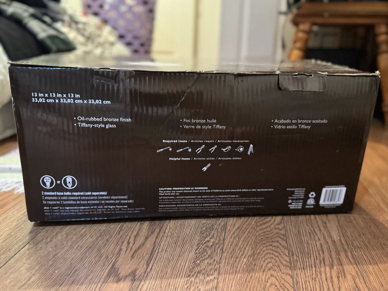 NIB Allen + Roth Semi-Flushmount Ceiling Fixture - photo 2