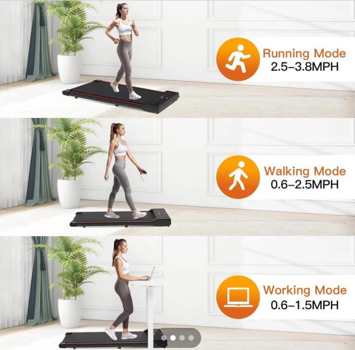 Walking Pad, 2 in 1 Under Desk Treadmill - photo 2