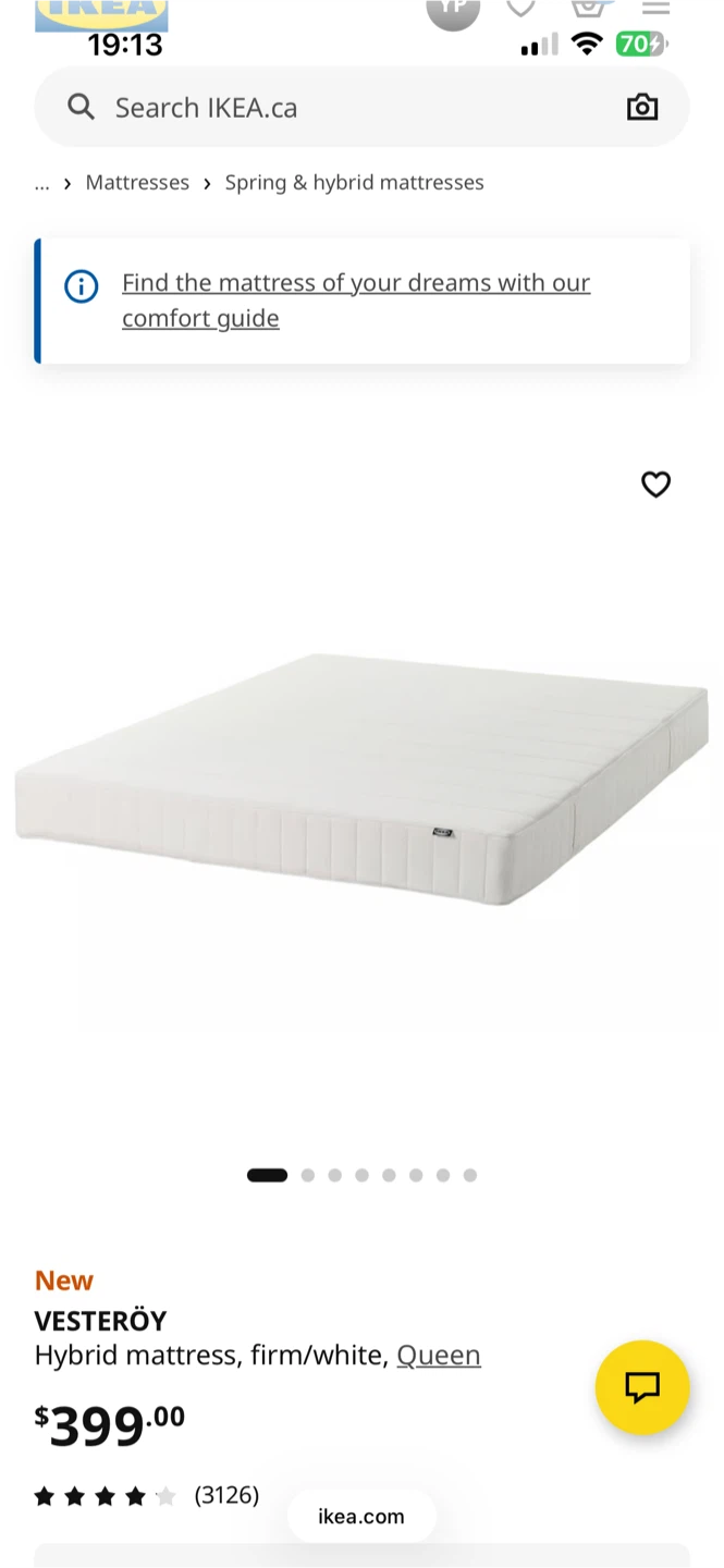 IKEA VESTERÖY Hybrid Mattress - Queen - photo 3
