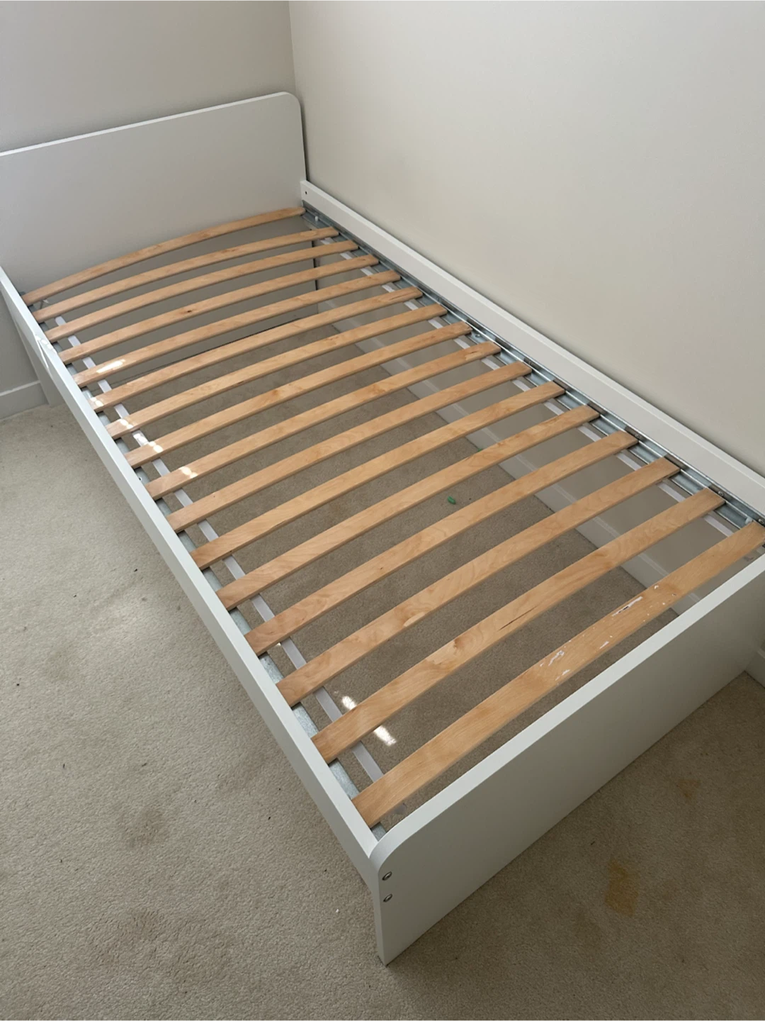 Ikea white Twin size bed frame *Free delivery - photo 2