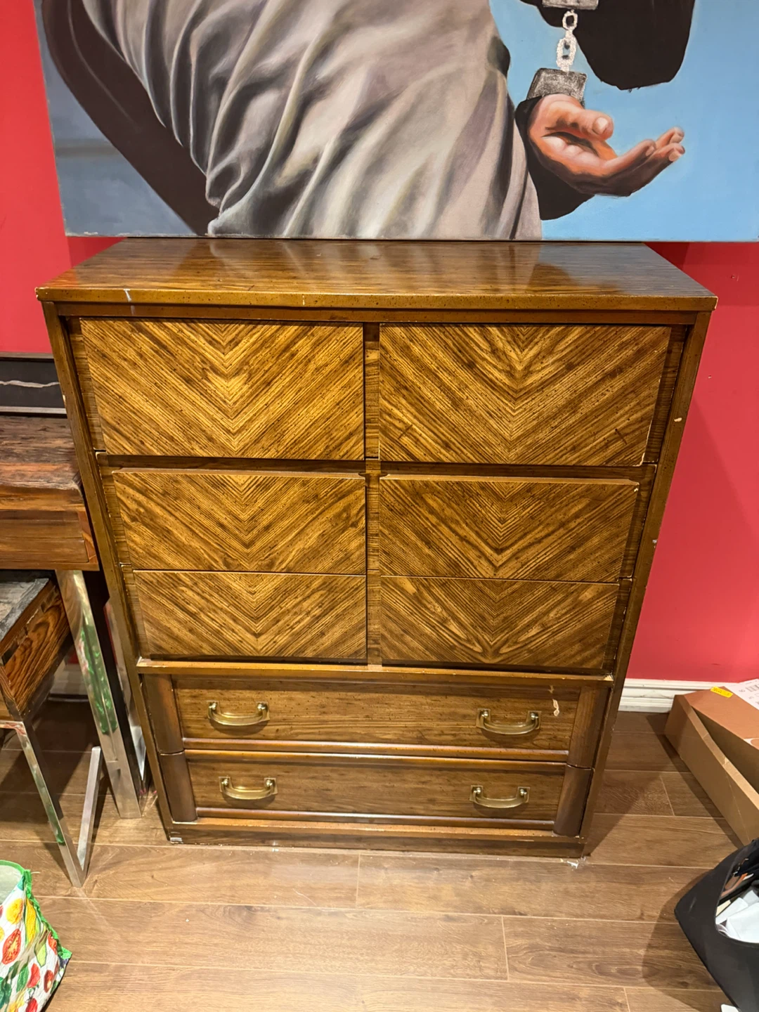 Vintage Wooden Dresser Chest of Drawers