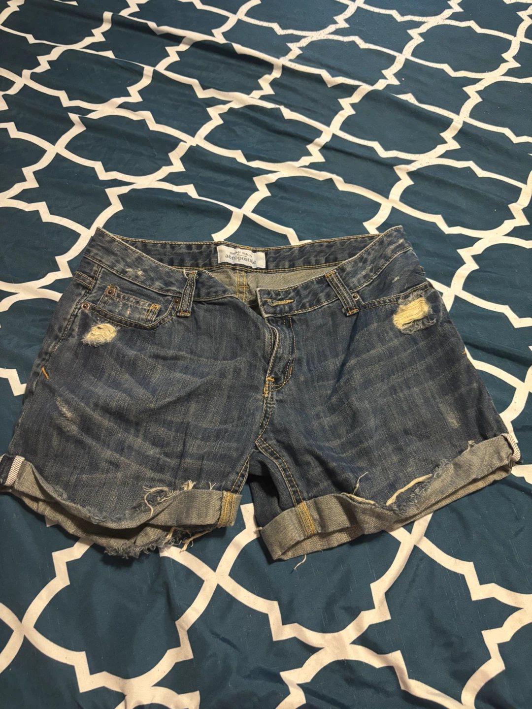 Aeropostale Distressed Denim Shorts