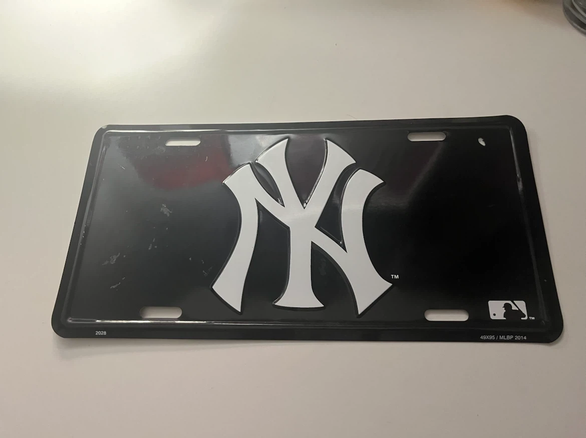 New York Yankees License Plate