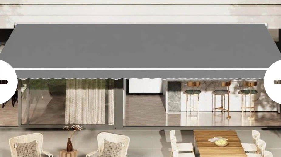 Replaceable Awning Fabric 10FT x 8FT Grey - photo 2