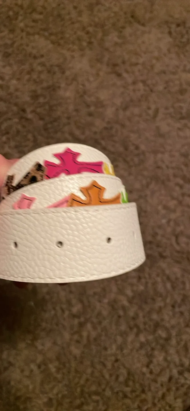 White Chrome Hearts MultiColor White  Belt - photo 4