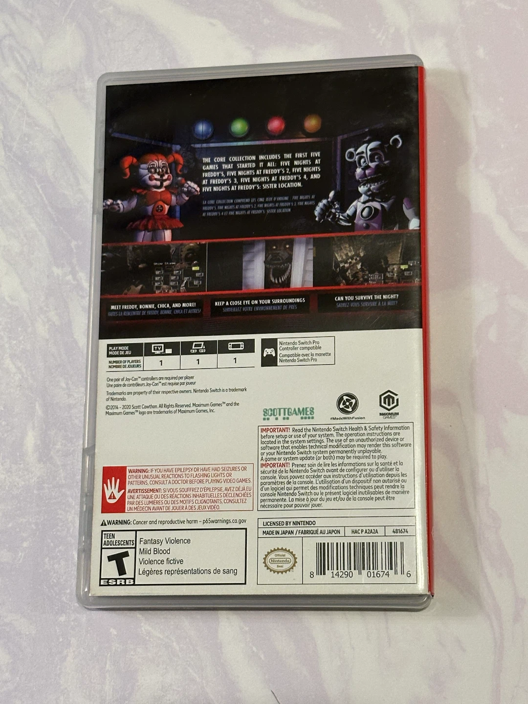 Nintendo Switch Five Nights at Freddy's Core Collection Game - photo 2