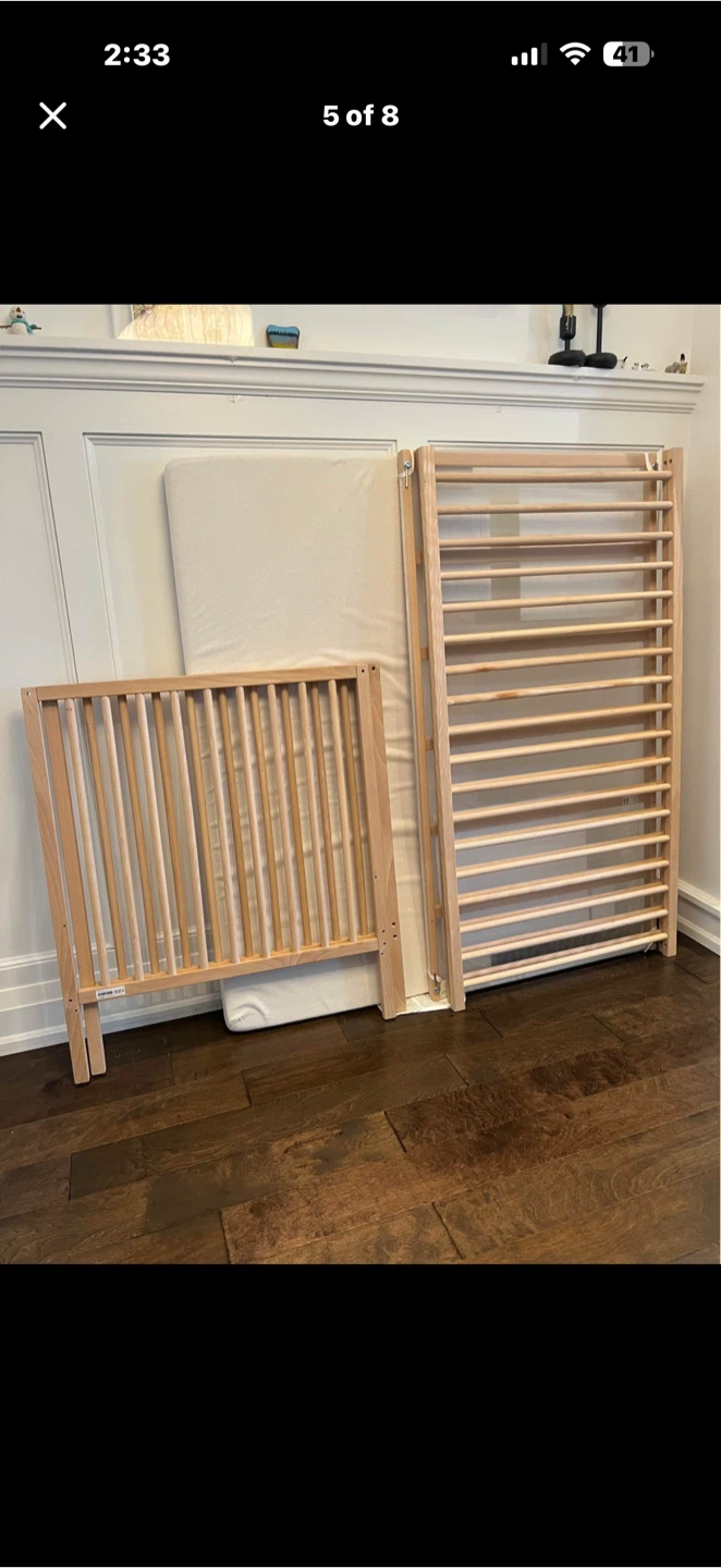 IKEA SNIGLAR Crib and Mattress - photo 4