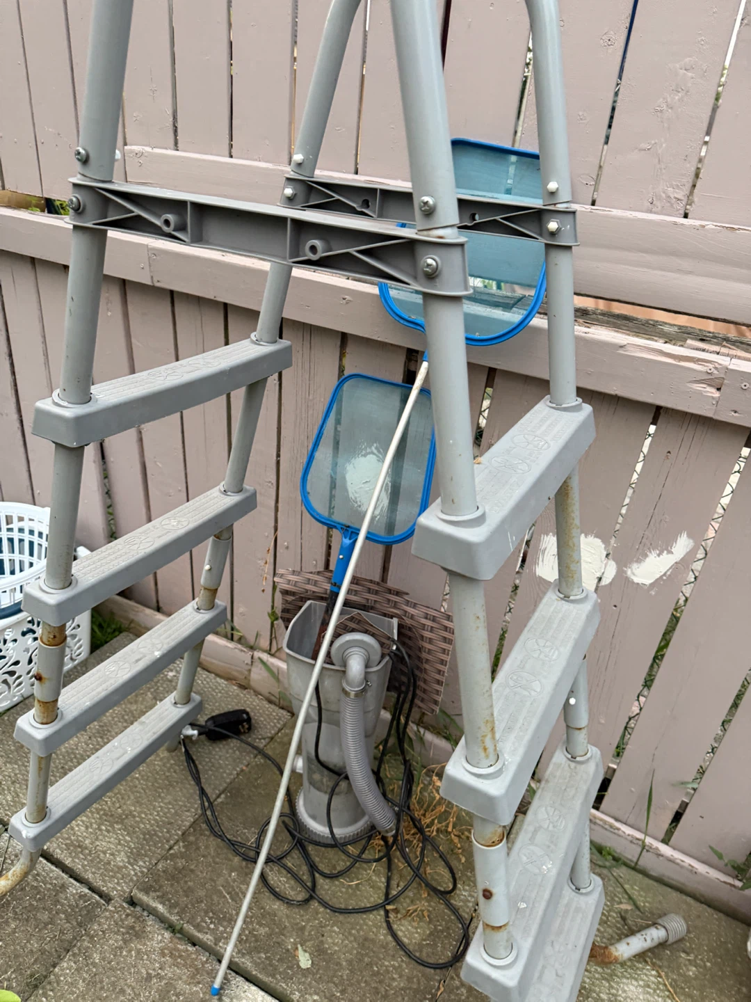 Pool Filter Pump and Skimmer Set with Ladder - photo 4
