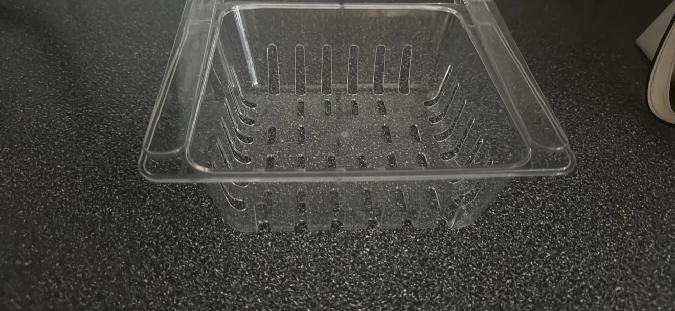 Clear Plastic Fridge Organizer Bins (Set of 2) - photo 3