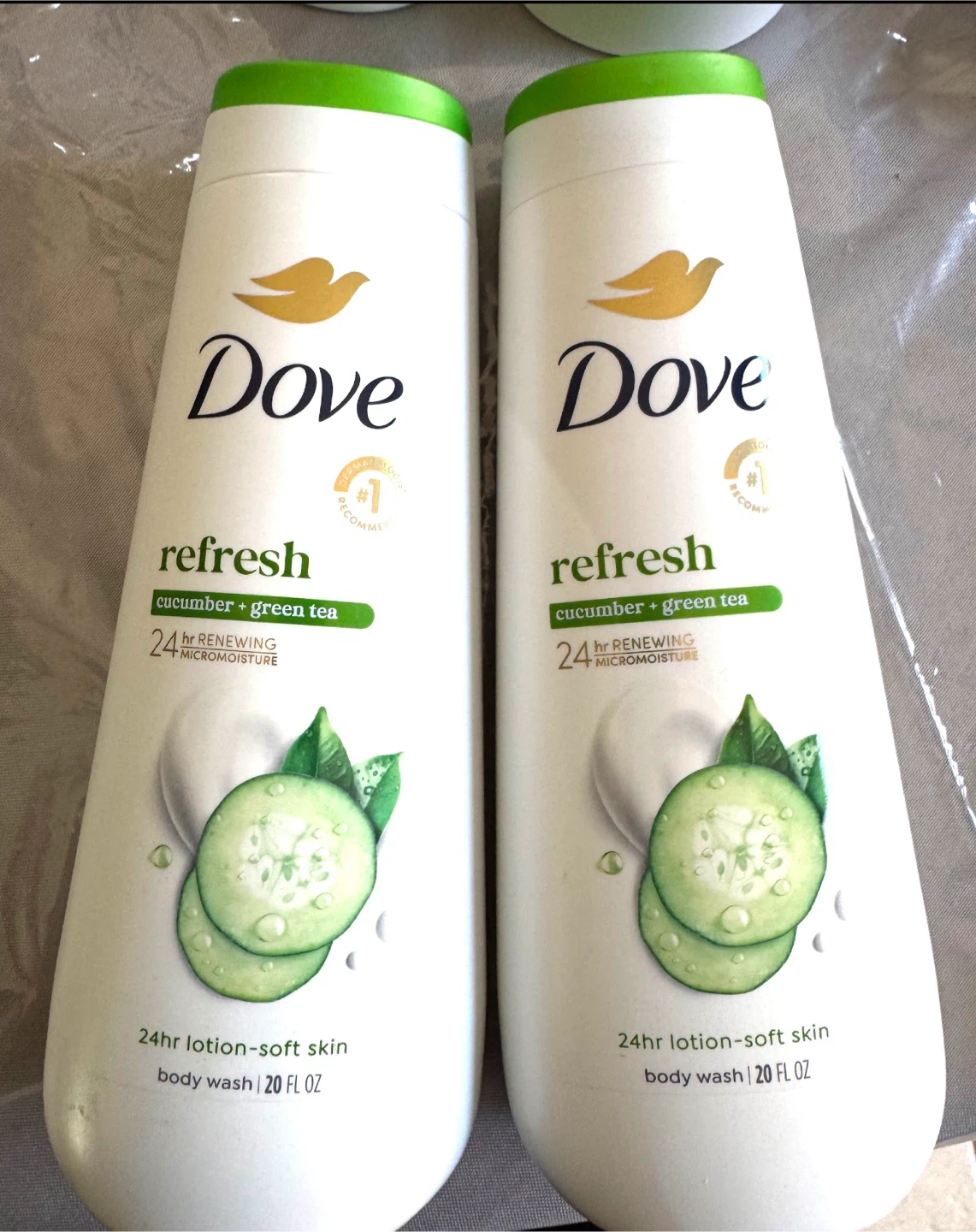 Dove  Body Wash+ Green Tea 20 FL OZ 2 Bottles) $6 each
