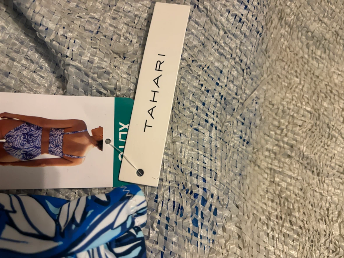 Tahari Women's XL/TG Swimsuit Bottoms - Blue Floral Print - photo 3