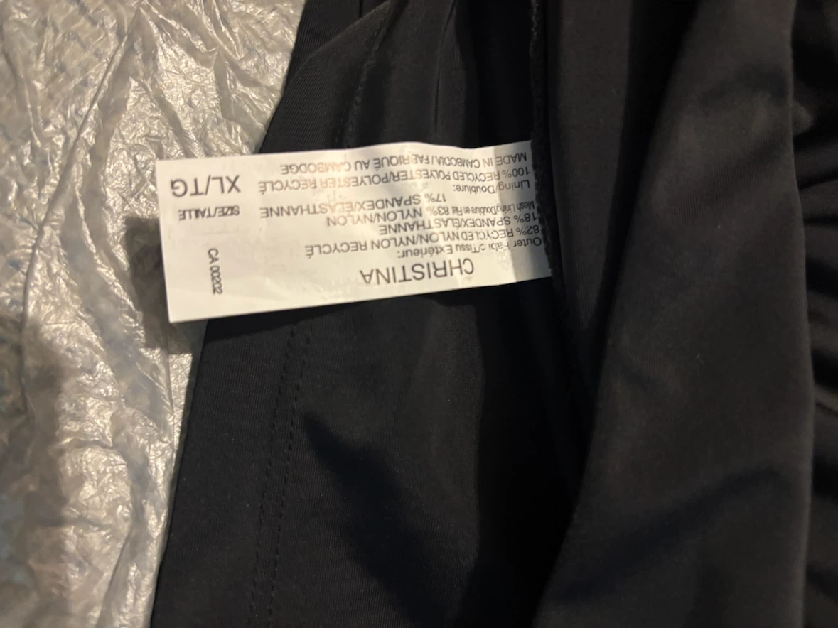 NWOT Christina Black swimsuit bottom XL/TG - photo 2