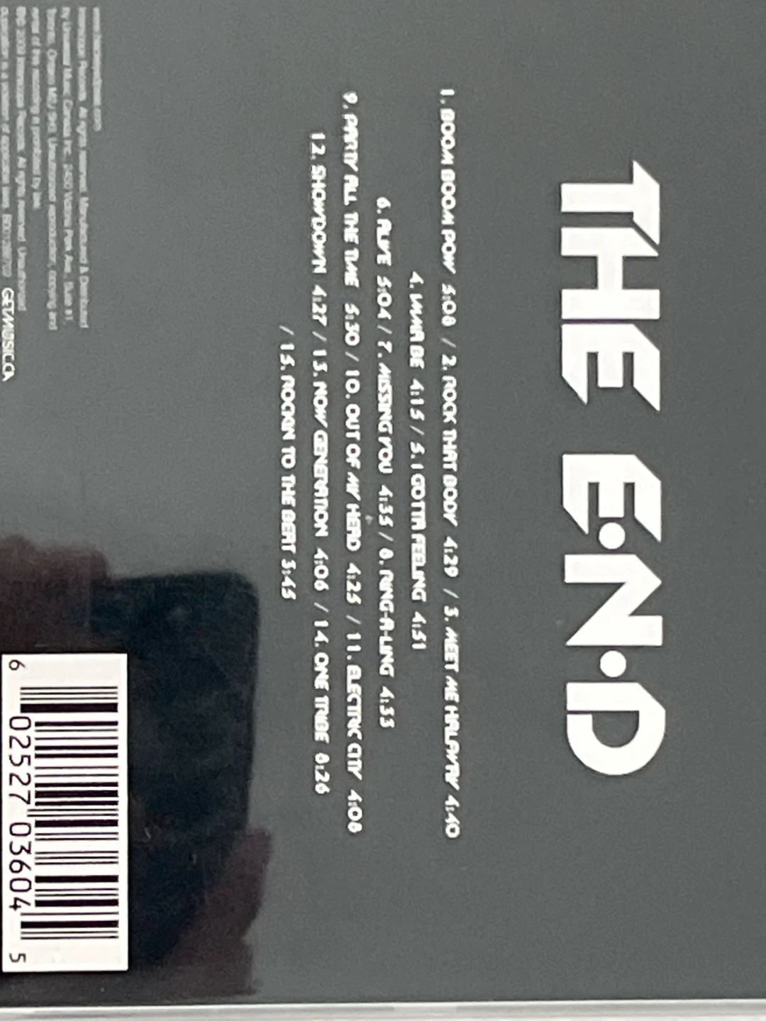 The Black Eyed Peas The E.N.D. CD - photo 4