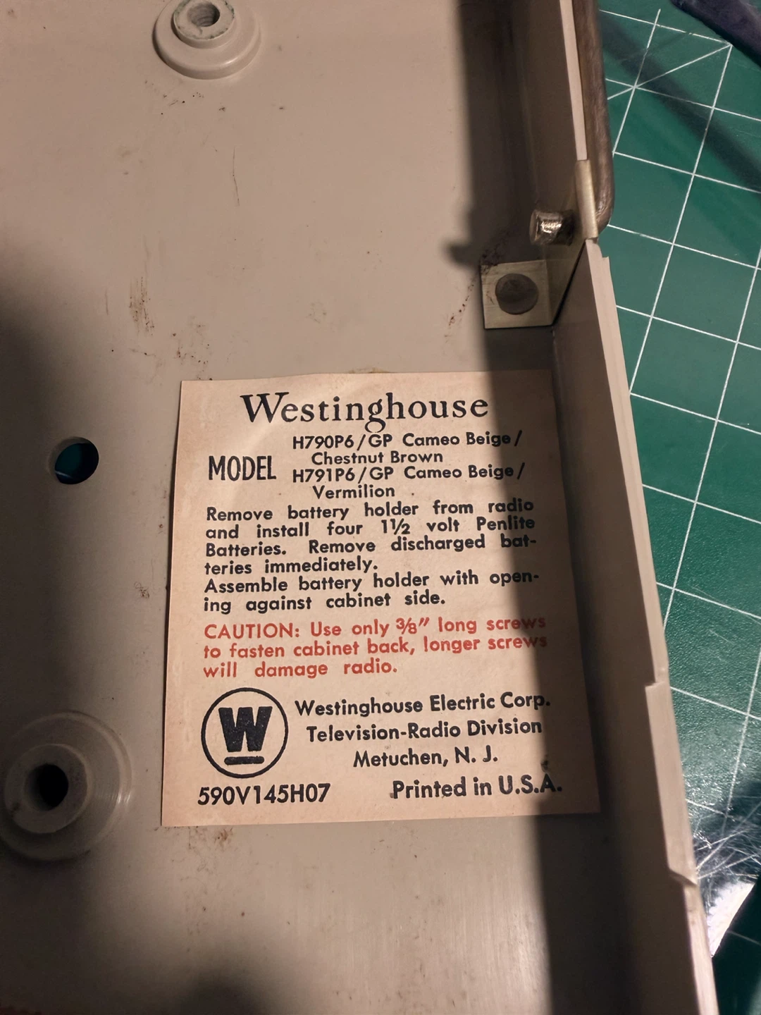 Westinghouse Transistor Radio H790P6/GP - photo 3