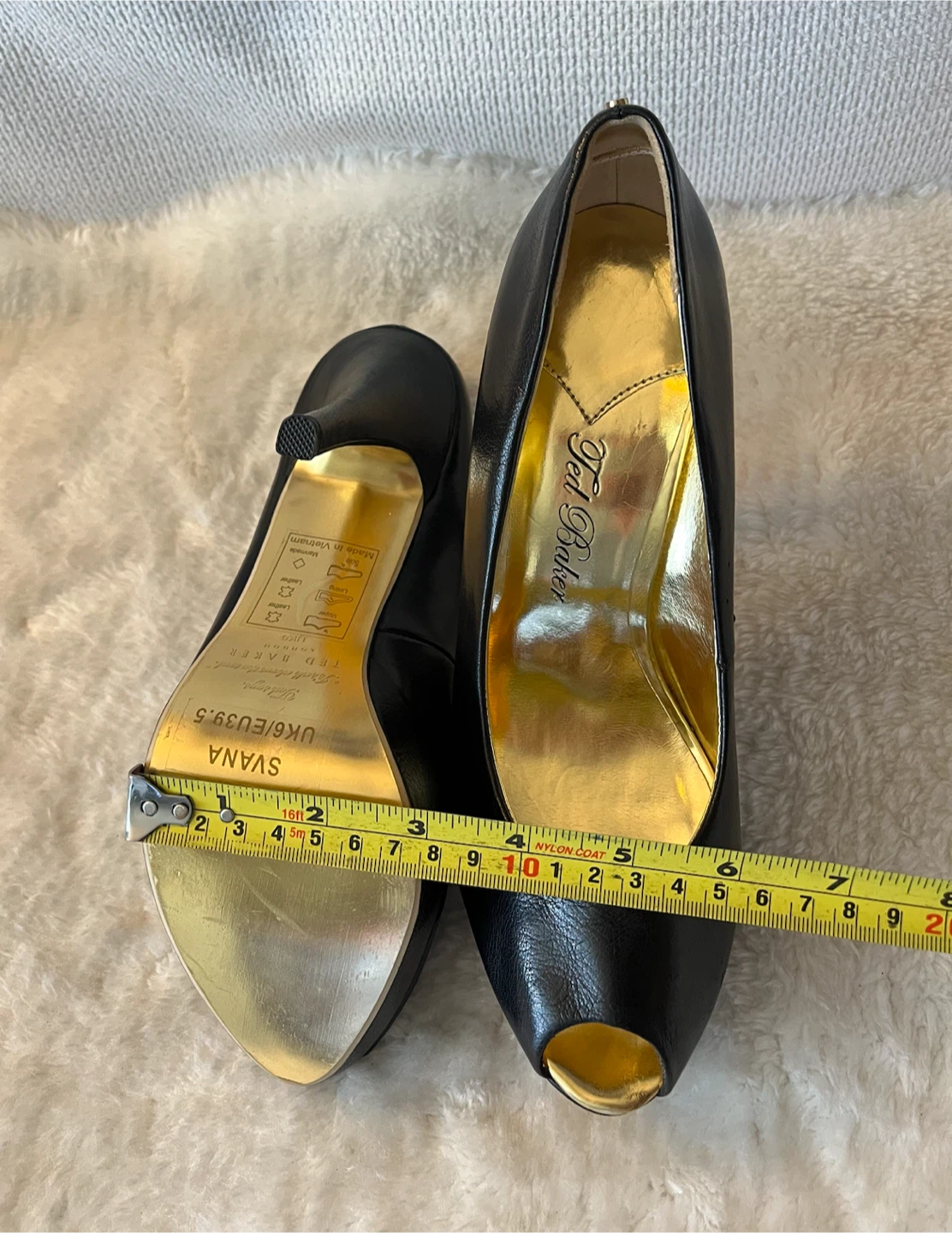 Ted Baker Peep Toe Leather Heels 8.5 - photo 3