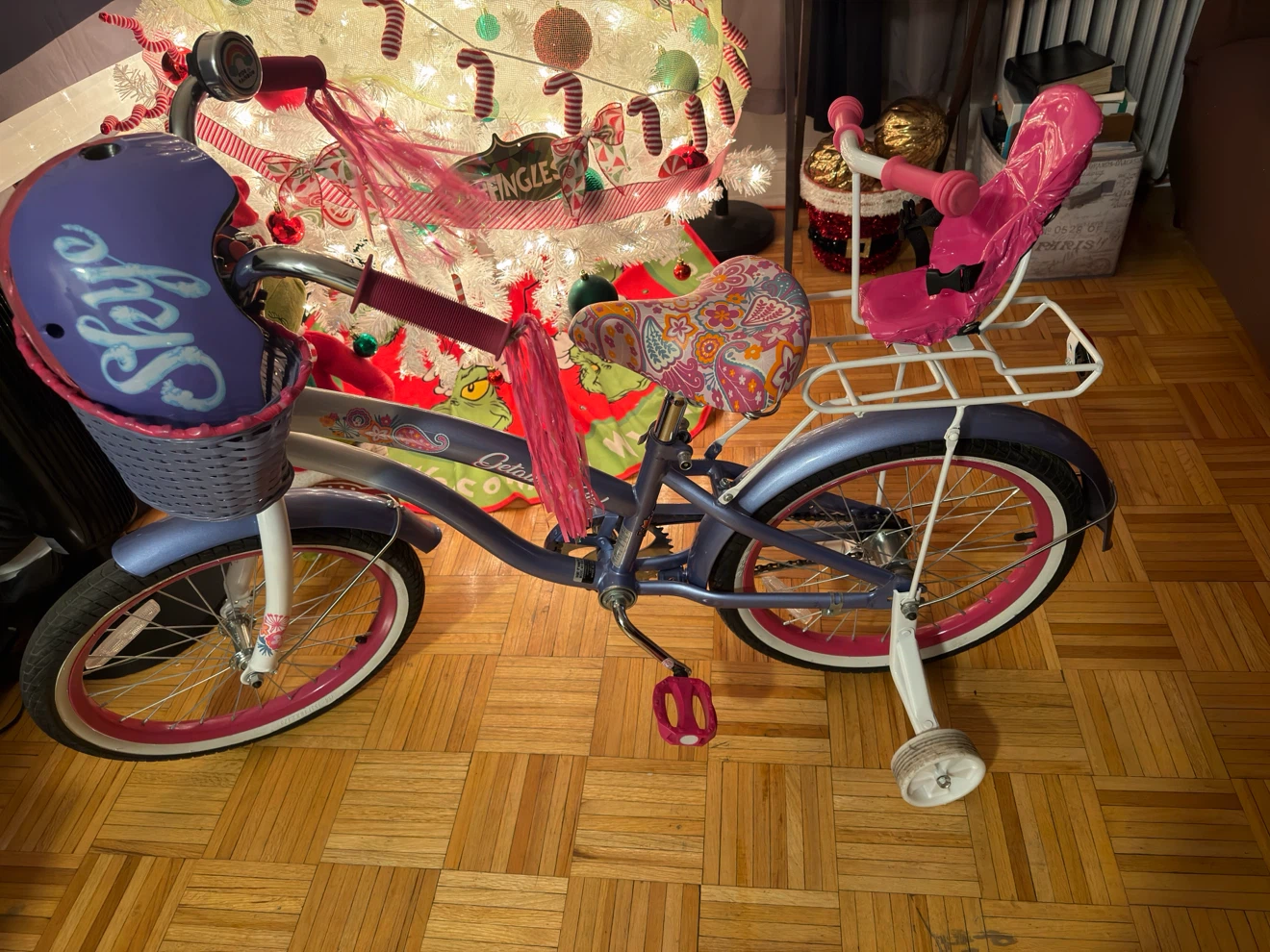 Kids Bike with Training Wheels and Paw Patrol Helmet - photo 3