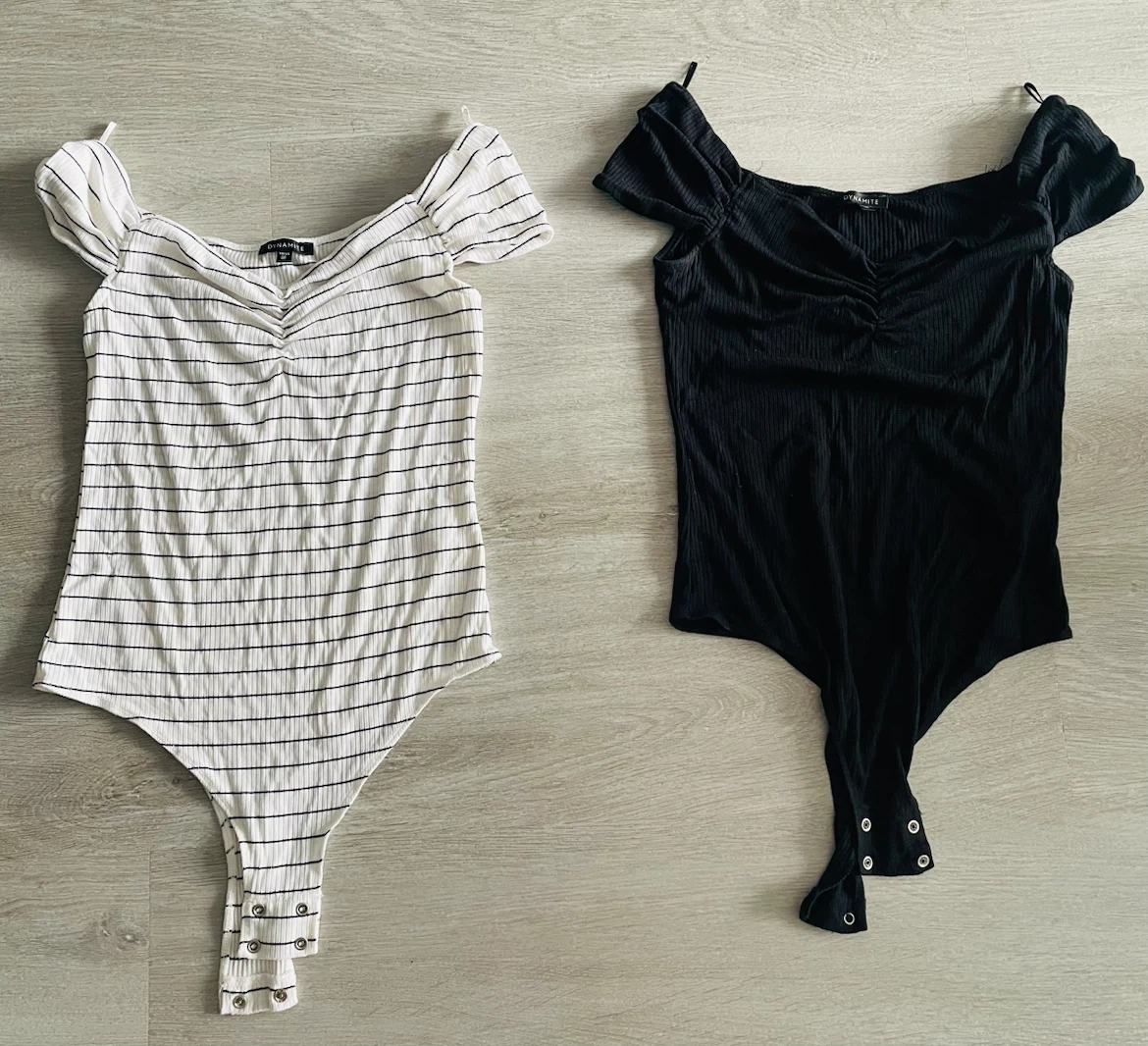 Dynamite Bodysuits - Black and White Striped