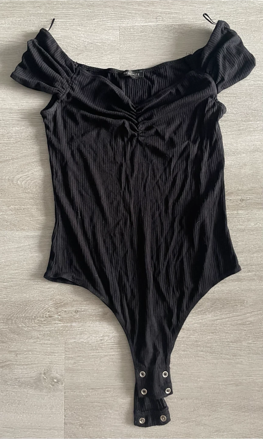 Dynamite Bodysuits - Black and White Striped - photo 3