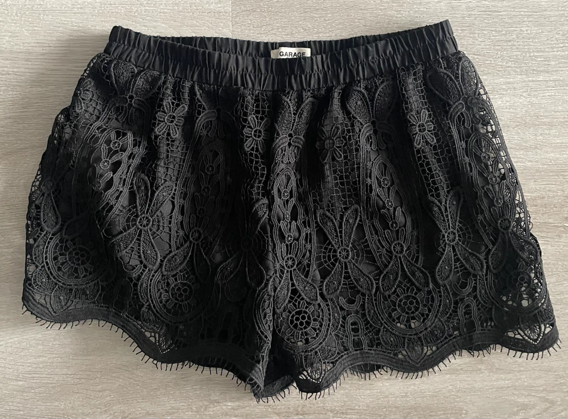 Garage Black Lace Shorts