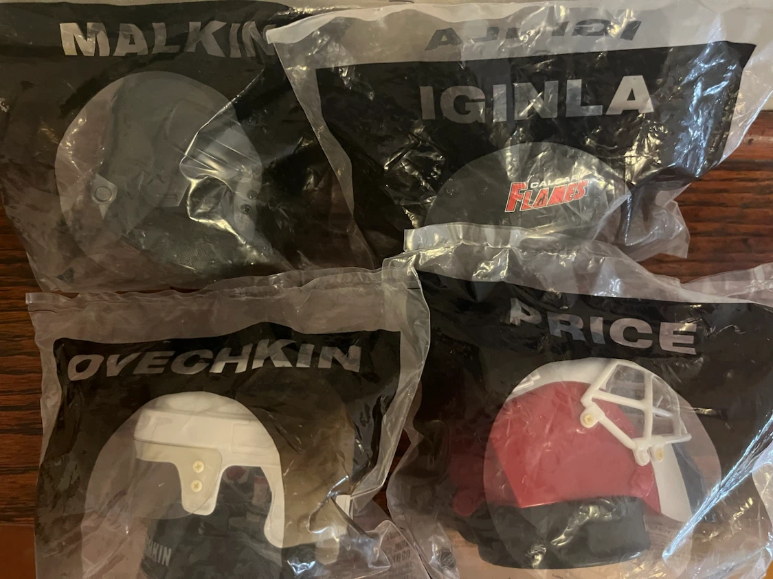 NHL McDonald’s collectible helmets 2009