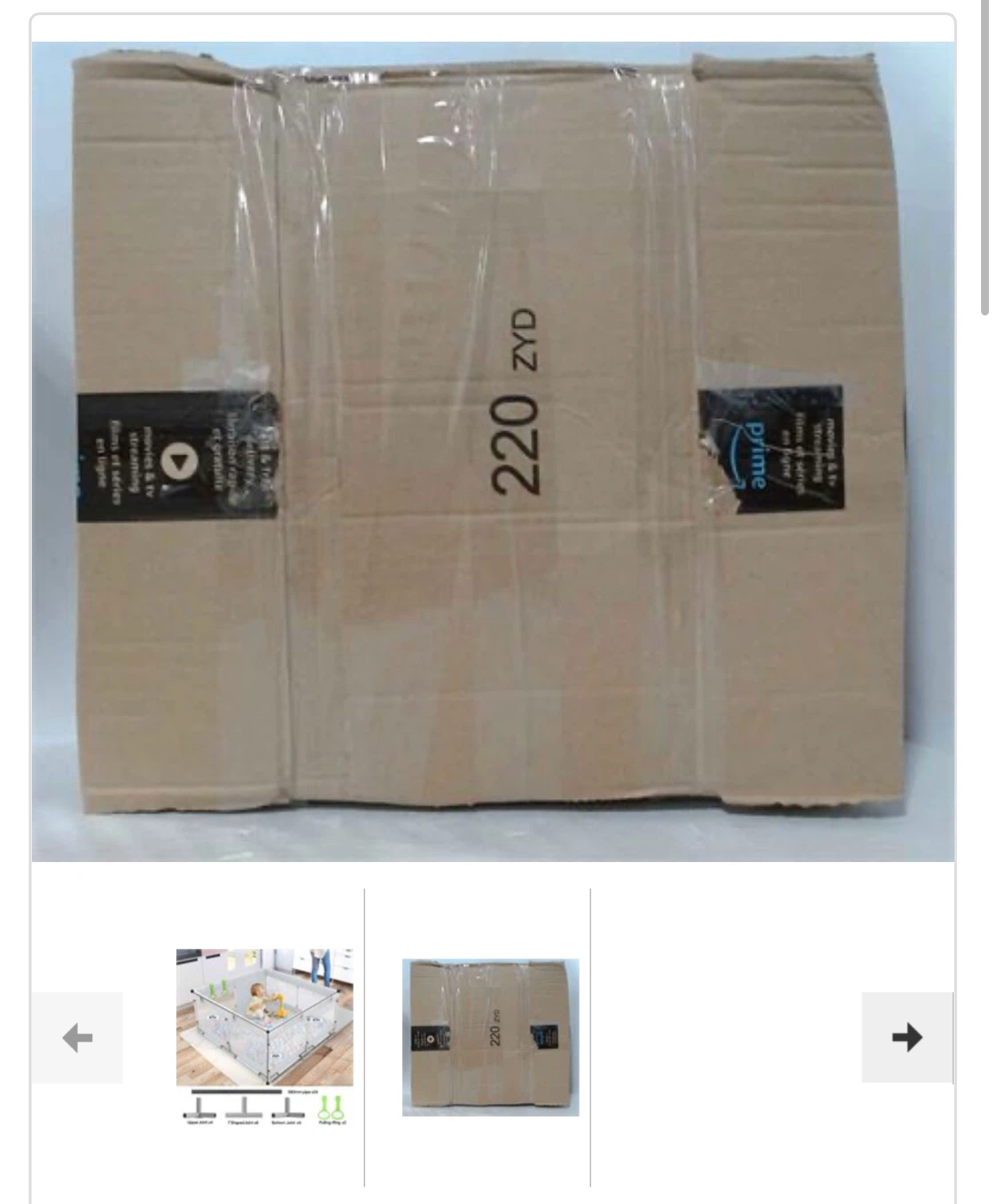 Flying Fish 47" x 47" Baby Playpen Light Gray - photo 2