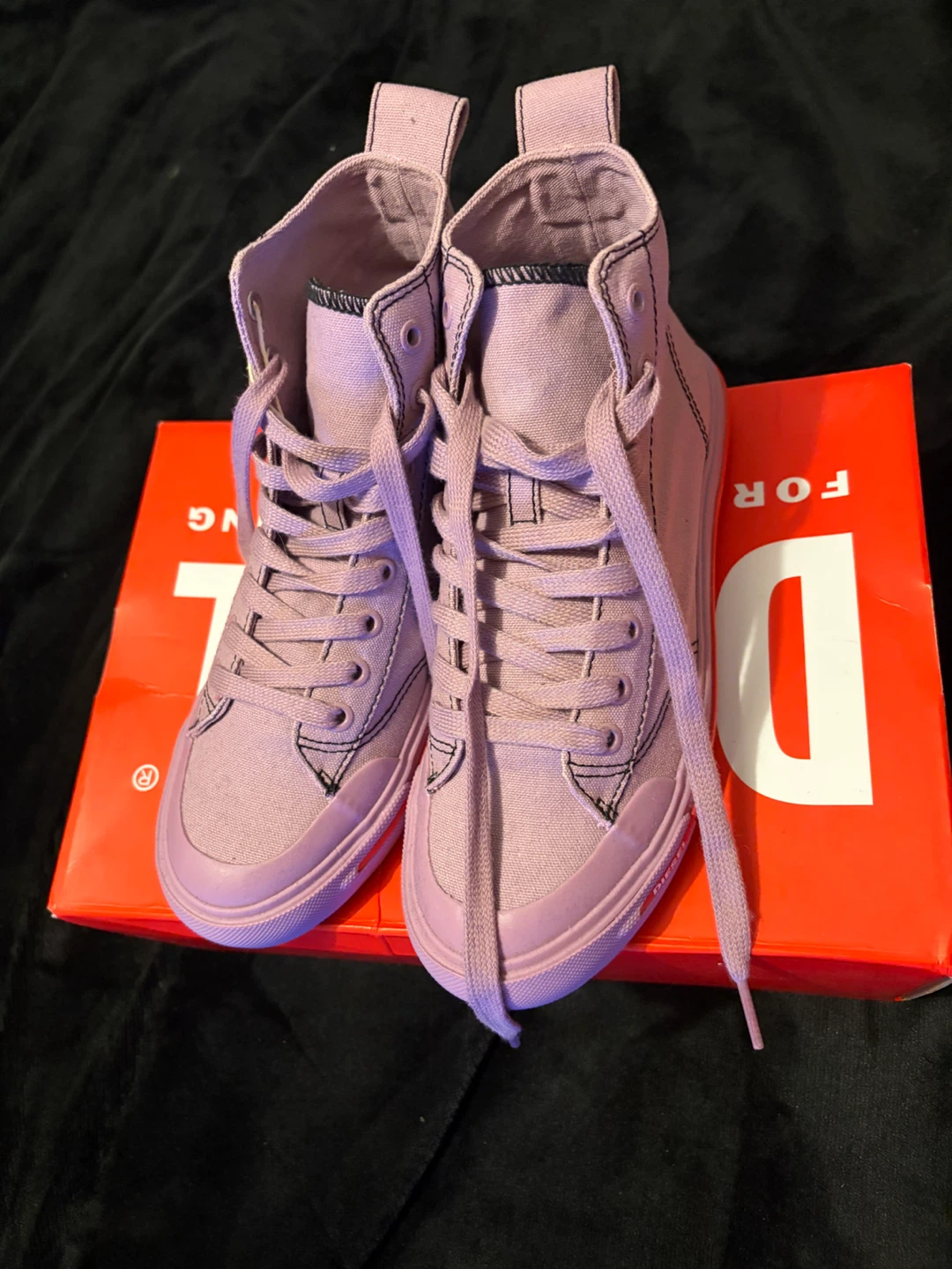 Diesel S-Athos Mid W Lavender Mist High Top Sneakers